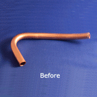 silver-plated bolt, before and after photos